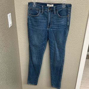 Madewell 10” high rise skinny jeans